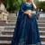 Blue Minimal Lehenga