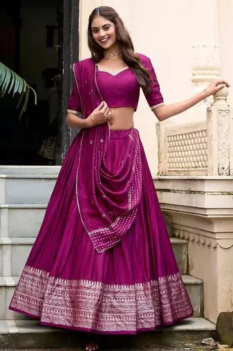 Magenta Lehenga