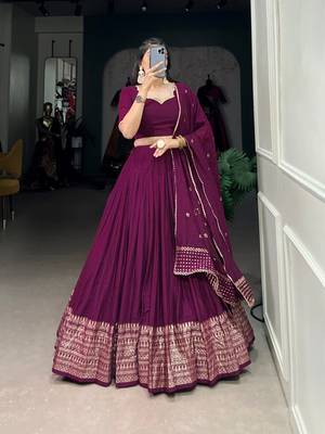 Magenta Lehenga 1