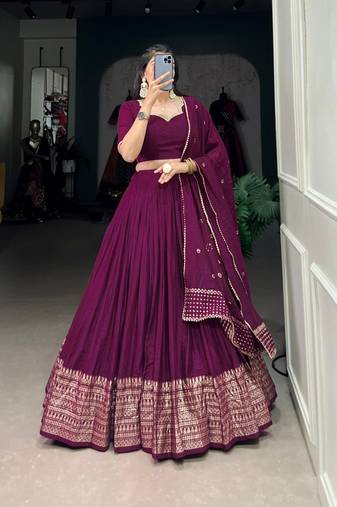 Magenta Lehenga