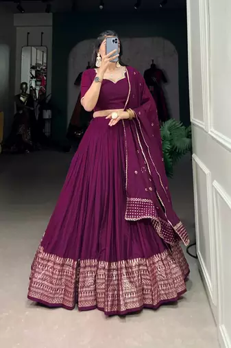 Magenta Lehenga