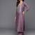 Elegant mauve viscose embroidered kurta set with dupatta for women