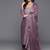 Elegant mauve viscose embroidered kurta set with dupatta for women