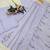 Lavender mulsin cotton embroidered kurta set with dupatta & palazzo