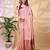 Babypink color weaving jacquard traditional saree with blouse piece