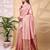 Babypink color weaving jacquard traditional saree with blouse piece