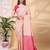 Babypink color weaving jacquard traditional saree with blouse piece