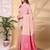 Babypink color weaving jacquard traditional saree with blouse piece