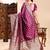 Wine color weaving jacquard traditional saree with blouse piece
