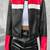 Women's  black red & white leather jacket biker motorcycle slim fit stylish
