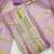 Elegant purple striped embroidered kurta set with dupatta for women