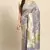 Banarasi silk blend saree in grey colour with meenakari work