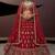 Royal Red Heavy Embroidered Silk Bridal Lehenga Choli With Double Dupatta
