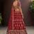Royal Red Heavy Embroidered Silk Bridal Lehenga Choli With Double Dupatta