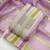 Elegant purple striped embroidered kurta set with dupatta for women