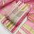 Elegant pink striped embroidered kurta set with dupatta for women
