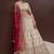 Lavish Beige Zari Work Silk Bridal Lehenga Choli With Double Dupatta