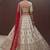 Lavish Beige Zari Work Silk Bridal Lehenga Choli With Double Dupatta