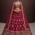 Classy Pink Sequins Silk Bridal Lehenga Choli With Double Dupatta