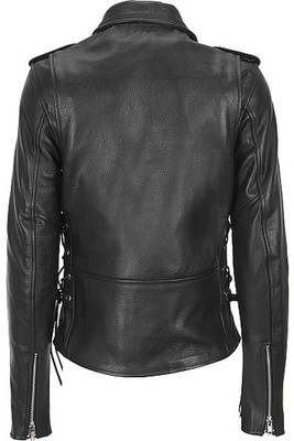 women's black lambskin leather biker jacket classic moto zip style stylish featured 2