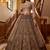 Grand Beige Zari Embroidery Net Sangeet Wear Lehenga Choli With Dupatta