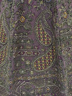 Luxurious Mauve Dori Work Net Reception Wear Lehenga With Blouse 8
