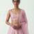 Baby Pink Embroidered Raw Silk Lehenga Set
