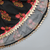 Black floral printed work cotton fabric ruffle sleeve ethnic set style girls top & skirt set