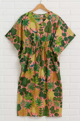 Cotton printed kaftan