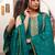 Green silk blend suit set