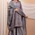 Grey cotton sharara set