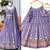 Eilara Women's Lavender floral zari thread embroidered lehenga set