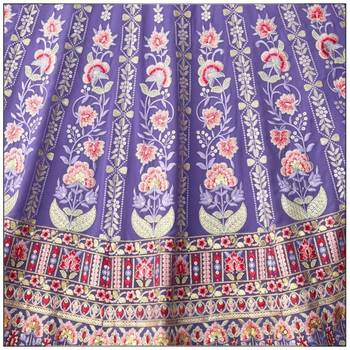 Eilara Women's Lavender floral zari thread embroidered lehenga set 4