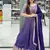 Blue Embroidered Georgette Lehenga Set