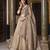 Eilara Women's Beige sequins and thread embroidered gold rush fabric indian designer latest design wedding lehenga dress
