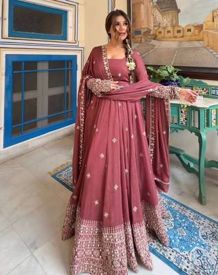 vibrant light rose sharara suit  1