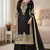 black silk palazzo embroidered set 
