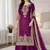 purple silk palazzo suit 