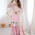 Pink mirror work sharara set with sheer embellished dupatta