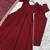dark maroon floor-length anarkali suit