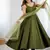green festive anarkali suit