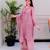 Pink embroidered salwar kameez set