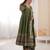 Olive green silk kurta set with intricate gold zari hand-embroidery