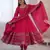 hot pink flared anarkali suit