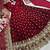 Maroon embroidered anarkali gown for women
