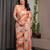 Designer satin georgette floral print saree for women with blouse