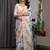 Trendy women's satin georgette printed saree with floral design
