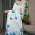 Party wear floral printed satin georgette saree with blouse