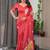 Fashion floral print satin georgette saree for women