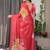 Fashion floral print satin georgette saree for women
